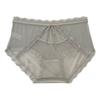 Ins Pure Desire Bomb ~ Ropa Interior de Satén Francés para Mujer Sexy Hueca Semitransparente Encaje Suave Transpirable Calzoncillos de Cintura Media