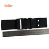Cinta de polipropileno negra de 5 cm de ancho, versión extendida de 23 cm, hebilla de cinta perforada