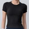 Tops Esportivos Leves e Frescos de Verão para Mulheres, Camisetas Curtas de Gola Redonda, Roupas Sexy Slim Fitness, Roupas de Secagem Rápida de Celebridades da Internet