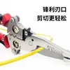 Pinzas de Punta Puntiaguda Multifuncionales, Plegables y Compactas, Portátiles, Una Pinza para Múltiples Usos, Incluye un Probador, Desnuda Cables Sin Dañar el Núcleo, y Corta Cables