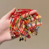 Pulsera de Estilo Étnico del Festival del Bote del Dragón con un Toque de Lujo, Pulsera de Hilo Chino de Cinco Colores, Pulsera Artesanal de Nicho Estilo Tíbet al por Mayor