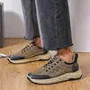 Zapatos Casuales Versátiles de Negocios, Mocasines Deportivos Antideslizantes, Absorbentes de Impacto, Resistentes al Desgaste, Transpirables para Senderismo al Aire Libre, Viajes Diarios, Otoño/Invierno para Hombre