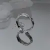 Libro Rojo Nuevo Anillo de Plata de Ley S925 Diseño de Nicho para Mujer Moda de Lujo Ligero Anillo de Dedo de Gama Alta