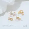Cierre de Pinza para Colgante de Mariposa con Circonita Incrustada en Cobre Chapado en Oro de 14 Quilates Cierre Multiusos Cierre para Extremo de Collar Hecho a Mano para Manualidades Accesorios de Joyería