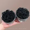 Simple Liga Negra para el Pulgar para Niñas, Cuerda para el Cabello en Lata, Nueva Liga Versátil 2026, Accesorio para el Cabello de Banda de Goma de Alta Elasticidad