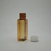 Frasco Quadrado Graduado 30ml Plano Âmbar PET Frasco para Xarope Frasco Quadrado Frasco para Líquido Oral Frasco Plástico Frasco para Reagente
