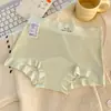 Cuecas Boxer de Seda de Gelo para Mulheres, Estilo Fino de Verão, 10A Antibacteriano, Forro de Algodão Puro Estendido, Cintura Média, Sem Costura, Respirável, Calcinhas de Quatro Cantos