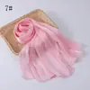 Estilo Coreano Color Sólido Protector Solar Bufanda de Satén Brillante Pañuelo para la Cabeza a Prueba de Polvo Chal Fabricante Venta al por Mayor
