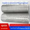 Tubo de perfuração de aço inoxidável personalizado com costura central reta, tubo de perfuração para soldagem a laser, tubo de malha soldada, tubo de malha com furo redondo de aço inoxidável