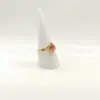 Suporte de Exibição de Anel em Formato de Cone de Plástico, Suporte Sólido para Anéis de Joias, Exibição Criativa de Joias