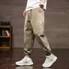Calça Cargo Masculina Retro Americana Tendência Casual Outono Nova Harem Jogger Solta Versátil Longa Masculina