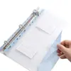 Pasta de Folhas Soltas, Bolsa para Armazenamento de Provas, Pasta para Documentos A4, Organizador Transparente para Classificação, Bolsa para Arquivo com 11 Furos e Velcro
