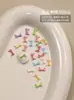 Acessórios de Arte para Unhas Mini Laço Tendência Popular no Xiaohongshu Cor Macaron Laço de Resina 3D Decoração de Unhas