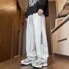 Pantalones Casuales Hombre Primavera Otoño Invierno 2026 Nuevo Estilo Estilo Hong Kong Marca de Moda Holgado Casual Deportivo Pierna Recta Pantalones Largos Ropa de Hombre