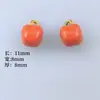 Colgantes de Aleación con Goteo de Aceite Serie Frutas Dulces Joyería Hecha a Mano DIY Pendientes Pulseras Collares Materiales para Colgantes Accesorios