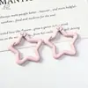 Llavero de Estrella de Cinco Puntas de Aleación Pintada Colorida con Clip de Resorte Accesorios DIY Colgante para Bolso Coche Anillo de Resorte
