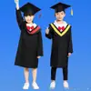 Bata y Gorro de Doctor para Niños, Toga de Graduación de Jardín de Infancia, Ropa para Fotos de Graduación de Primaria y Secundaria, Toga de Graduación, Atuendo para Sesión de Fotos