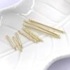 Novo Furo Duplo Orelha Pendurado Eardrop Colar Pulseira Acessórios Banhado A Cobre 24K Ouro Biela diy Jóias Coringa Acessórios