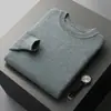 Novos Suéteres Masculinos de Lã Outono e Inverno, Pulôveres de Gola Redonda, Suéteres Grossos, Camisas Básicas Tricotadas Casuais para Jovens Venda por Atacado
