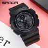 Reloj Sanda, reloj deportivo de moda, multifuncional, para estudiantes, electrónico, para hombre, resistente al agua, de cuarzo, de una generación, venta al por mayor
