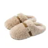 Nueva colección de invierno: Pantuflas de interior para mujer y hombre, con forro polar, suela gruesa, antideslizantes y silenciosas, con lana de camello tipo nube
