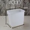 Balde Espesso de Plástico para Água com Açúcar com Tampa, Balde para Bebidas Geladas, Balde de Gelo, Balde para Chá de Leite, Balde Branco Pequeno Refrigerado para Geladeira, Balde de Alimentos, Seguro Zero Capacidade