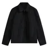 Chaqueta de Moto con Solapa Marrón Chaqueta Ejecutiva para Hombre de Alto Gusto Guapo Maillard Retro Top Chaqueta de Gamuza