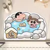 Alfombrilla de Piso para Baño de Dibujos Animados Shin-Chan, Absorbente de Agua y de Secado Rápido, Alfombrilla Antideslizante de Tierra de Diatomeas para Baño y WC