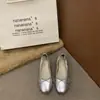 Zapatos de mujer de moda estilo coreano que aumentan la altura, nuevo modelo de primavera 2026, mocasines planos elegantes tipo bailarina con lazo