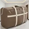 Bolsa de embalaje para mudanza, organizador engrosado para edredones y mantas, equipaje de gran capacidad para ropa, bolsa de almacenamiento tejida impermeable
