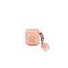 Funda protectora de color sólido personalizada con brillo de flor de cerezo para AirPods, funda protectora para auriculares Bluetooth