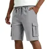 Pantalones Cortos Deportivos Casuales de Verano Nuevos y Modernos Estilo Americano, Jacquard con Cordón, de Cinco Puntos para Hombre, Corte Holgado