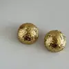 Pendientes de Bola Redonda de Hielo Triturado con Esferas Estrelladas Brillantes Estilo Zhao Zhaoyi para Mujer Simples de Nicho Lujo Ligero Sensación de Alta Gama Joyería para Orejas