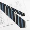 Corbata Jk Estilo Universitario Corbata Rayada Japonesa Accesorio para Camisa de Uniforme Material Escolar Atada a Mano Azul Oscuro Básica Versátil