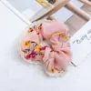 Fabricantes de origem grande favoravelmente japonês e coreano flor encaracolada grande intestino ins Vento bolas corda de cabelo acessórios de cabelo anel de cabelo