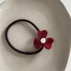 Diadema francesa retro de acetato de alta calidad con flores, pequeña, fresca y elegante, con lazo para el cabello, coleta baja de alta calidad.