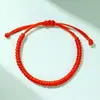 2026 Ano do Cavalo Ano do Zodíaco Pulseira de Cordão Vermelho Feita à Mão para Homens e Mulheres, Pulseira do Zodíaco Tai Sui, Pequeno Presente de Ano Novo