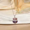 Collar de Fútbol de la Copa del Mundo Transfronterizo Europeo y Americano 2026 Nueva Moda Colgante con Emblema de Equipo Simple y Elegante Venta al por Mayor por Fabricante