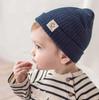Gorro de bebé de otoño e invierno, gorro de punto para hombre y mujer, gorro cálido de lana para bebé, bonito gorro de estilo coreano para niño.