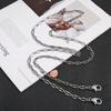 Collar Metálico Diamante Rosa Cadena Anti-Pérdida para Teléfono Móvil para Exterior Colgante de Joyería Estilo Ins Cadena para Teléfono Móvil Personalizada