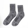 Meias Masculinas de Lã Merino Estilo Norte-Americano Fio Total Malha Grossa Agulha 108 Trançado de Seda Reverso Elástico Longo Meia-Calça Masculina
