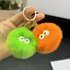 Llavero Colgante de Bola Pequeña de Piel de Conejo Ins Tendencia Peluche Bola Pequeña Decoración de Mochila Regalo Estilo Ins
