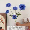 5 Rosas de Montanha de Neve Artificiais para Decoração de Salão de Casamento, Materiais DIY para Mesinha de Cabeceira do Quarto de Casamento, Arranjo de Casamento