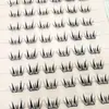 Diez Filas de Serie de Pestañas Segmentadas Rizadas de Tira Fina Pequeña para Fotografía, Productos de Belleza Transfronterizos, Pestañas Postizas Planas, Fábrica de Origen