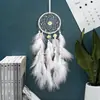 Atrapasueños Etéreo Carrillón de Viento de Plumas Colgante Decoración para Habitación de Niña Regalo de Cumpleaños Puesto de Mercado Nocturno Transfronterizo