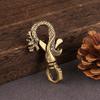 Chaveiro de latão de bronze criativo estilo chinês Dragão chinês e fênix fivela de cintura de cobre personalizado Masculino Retro Brass chaveiro