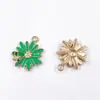 Acessórios de joias estilo coreano Margarida diy pingente único liga gota óleo colar brincos brincos acessórios acessórios transfronteiriços