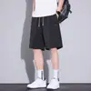 Tendencia de Moda 2026 Versátil Ropa de Trabajo Cinco Puntos Tencel Lino Pantalones Cortos Casuales Marca Pantalones para Hombre