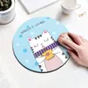 Alfombrilla de Ratón Redonda de Goma Soporte Pequeño para Muñeca Bordes de Bloqueo de Mano Teclado de Portátil Oficina Juego Engrosada y Resistente a Manchas