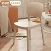 Respaldo de silla de plástico engrosado para el hogar, cómodo para sentarse a largo plazo, mesa de comedor, taburete moderno y simple, silla de comedor para restaurante comercial de celebridades de internet